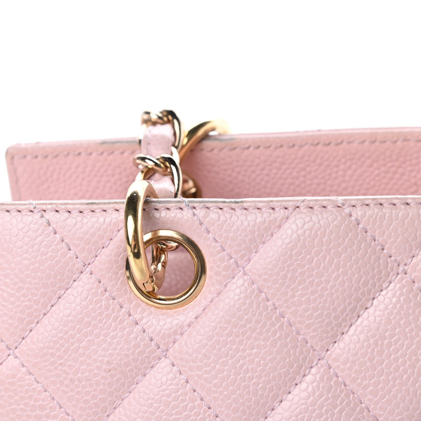 Caviar Quilted Petit Timeless Shopping Tote PTT Pink