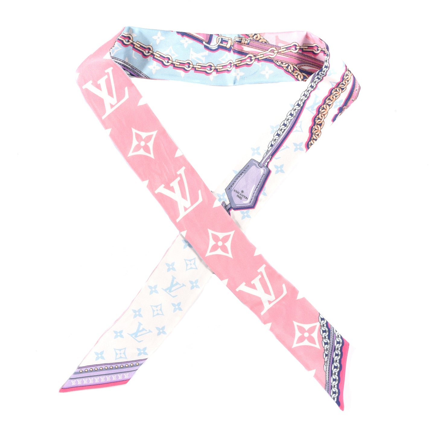 Silk Monogram Escale Perfect Match BB Bandeau Bleu Rose