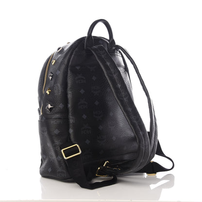 MCM Visetos Studded Small Stark M Backpack Black 2 of 9