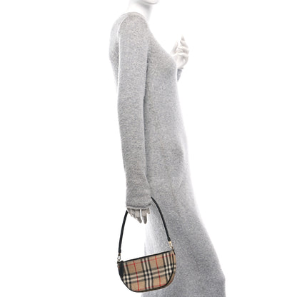 Burberry Vintage Check Calfskin Olympia Slim Pouch Archive Beige 2 of 10