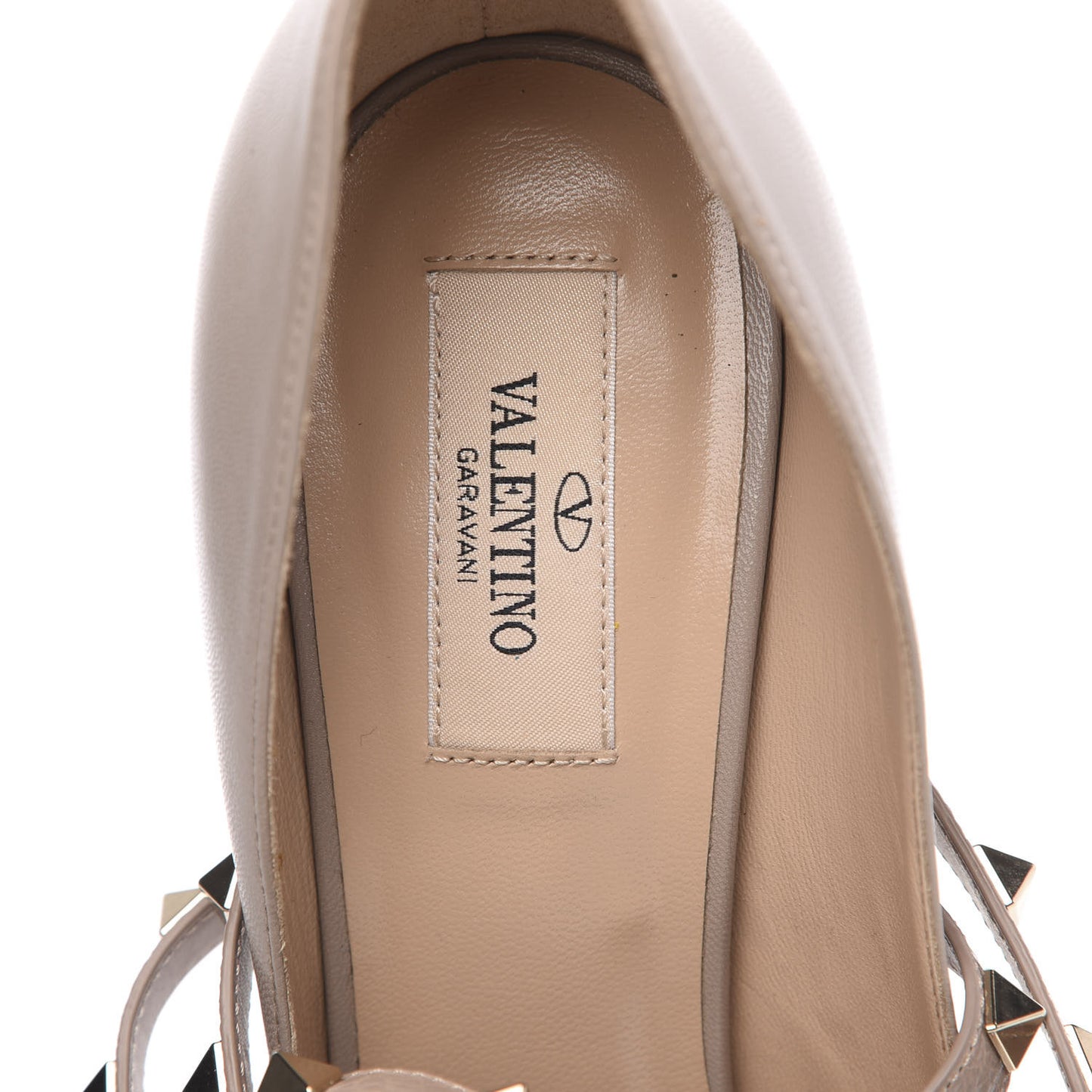 Nappa Rockstud Studwrap Strap 105mm Pumps 39.5 Poudre