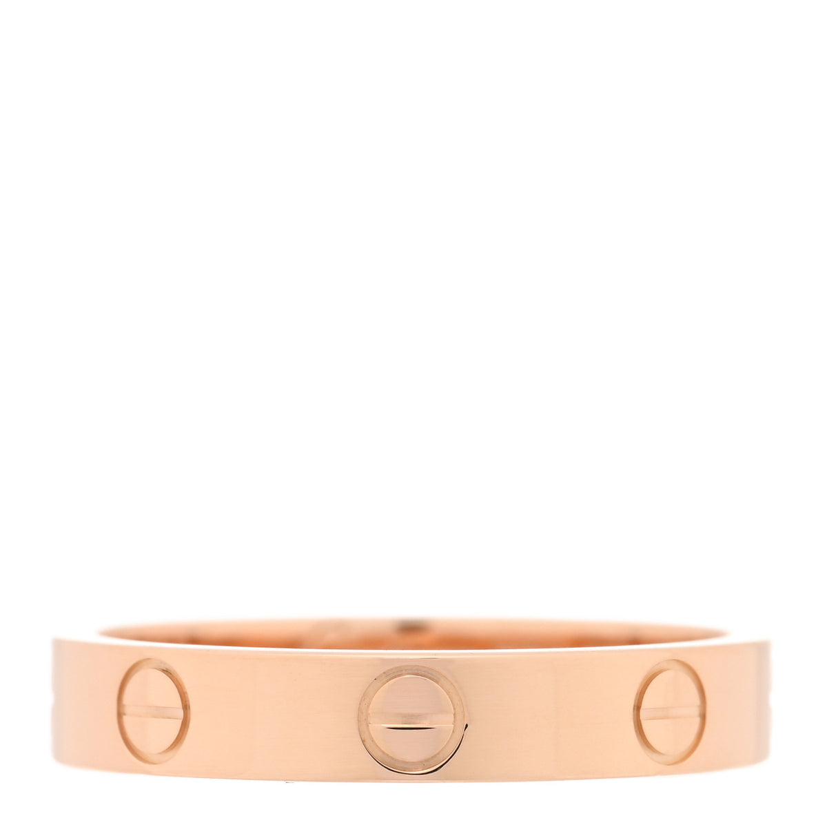 Cartier 18K Pink Gold 3.5mm LOVE Wedding Band Ring 55 7.25 1 of 4