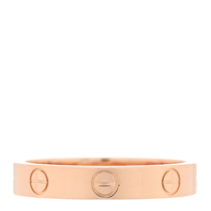 Cartier 18K Pink Gold 3.5mm LOVE Wedding Band Ring 55 7.25 1 of 4
