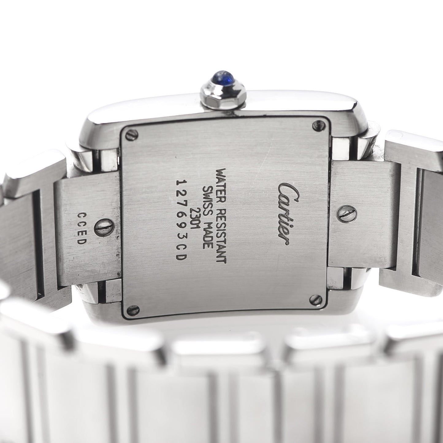 Stainless Steel 25mm Tank Francaise Quartz Watch