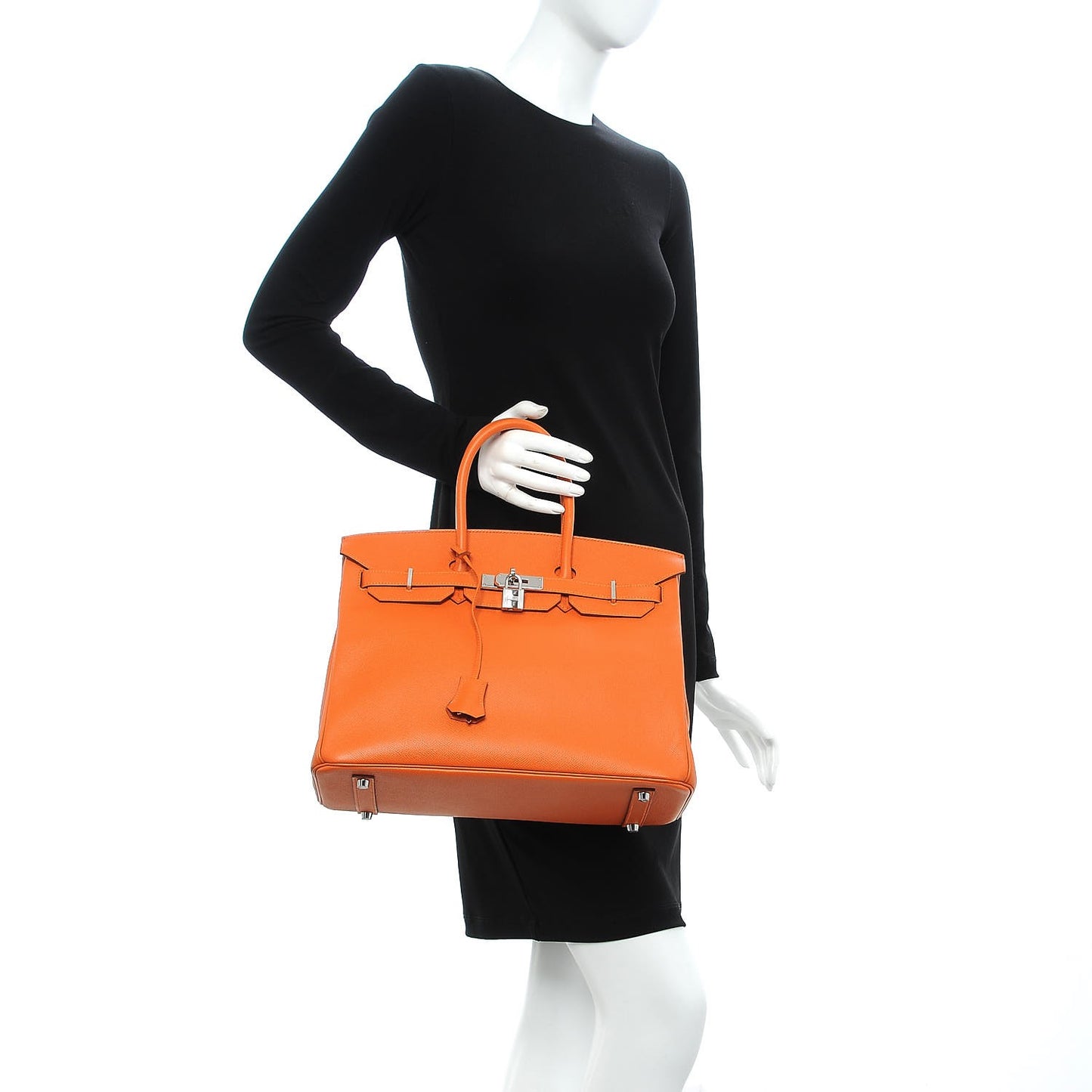 Epsom Birkin 35 Orange
