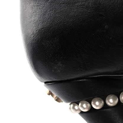 Chanel Lambskin Cap Toe Pearl Pumps 35 Black 11 of 11