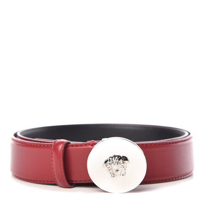 Versace Calfskin Palazzo Medusa Belt 90 36 Red 1 of 5