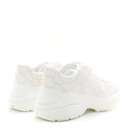 Gucci GG Supreme Monogram Womens Rhyton Sneakers 35 White 5 of 11