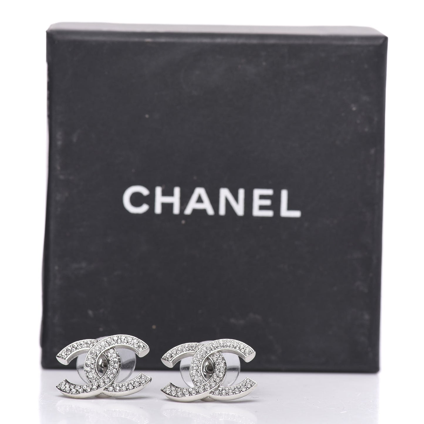 Crystal Palais Garnier CC Earrings Silver