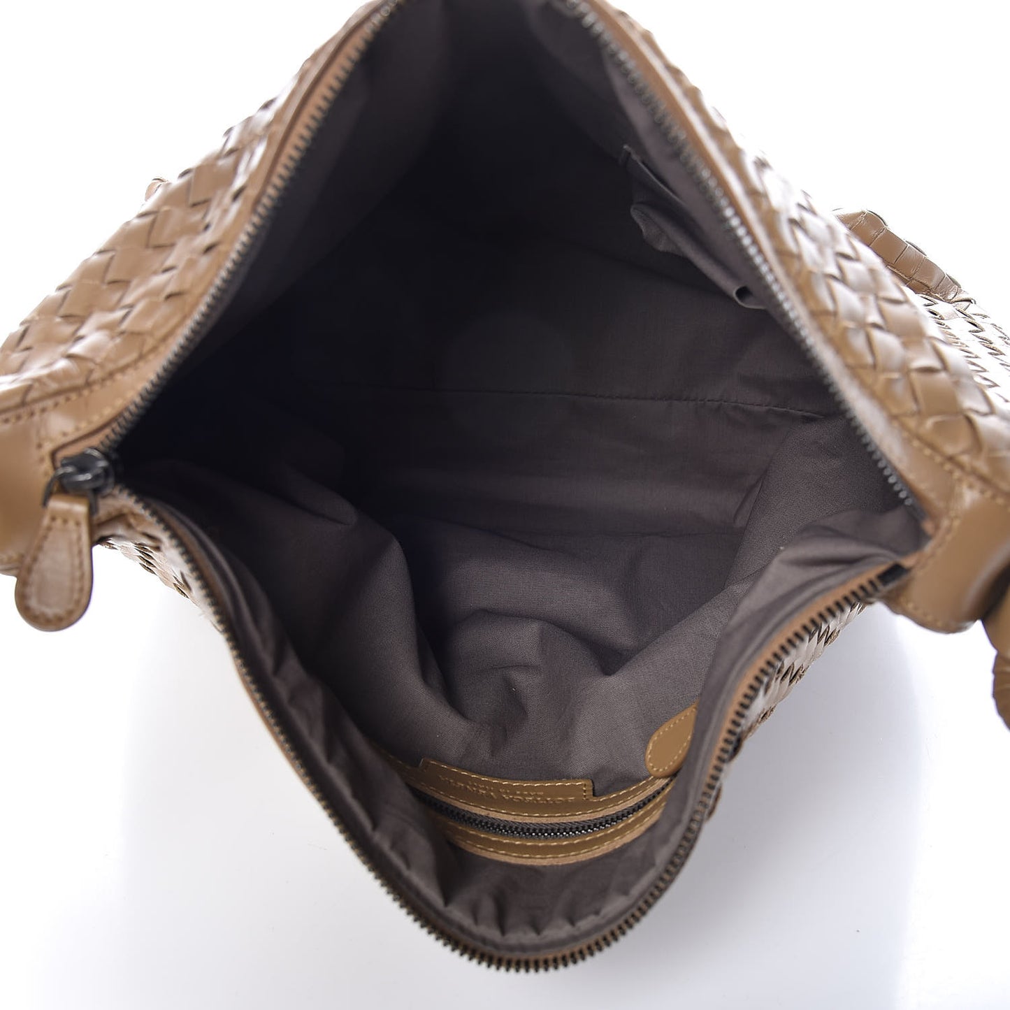 Nappa Intrecciato Hobo Camel