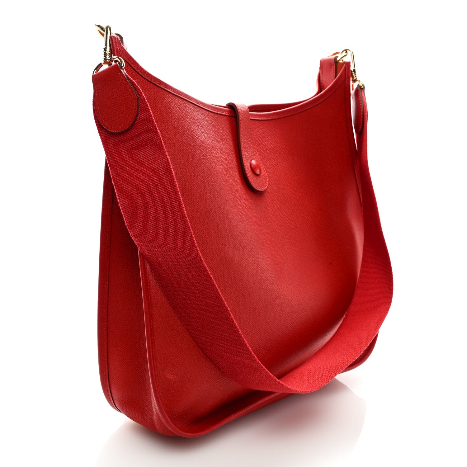Hermes Courchevel Evelyne GM Rouge Vif 3 of 13