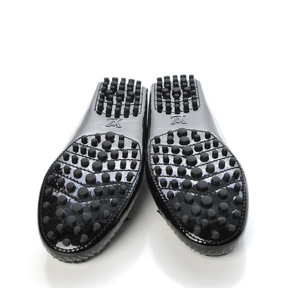 Louis Vuitton Patent Calfskin Parklane Flat Loafer 39 Black 5 of 10