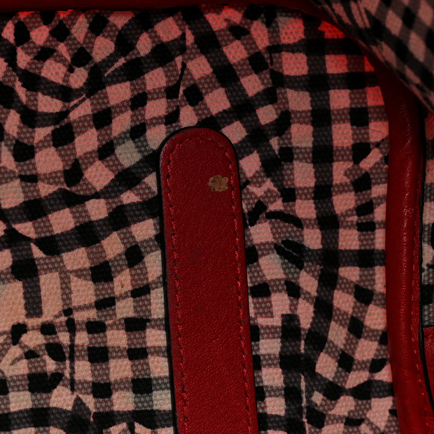 MCM Visetos Large Liz Reversible Shopper Tote Ruby Red 14 of 31