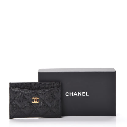 Chanel Caviar Quilted Card Holder Black 9 of 9
