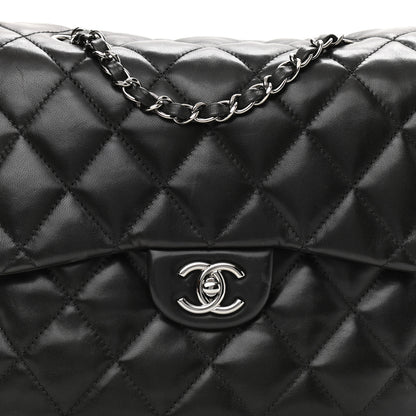 Chanel Lambskin Quilted Chanel 3 Large Flap Black 7 of 10