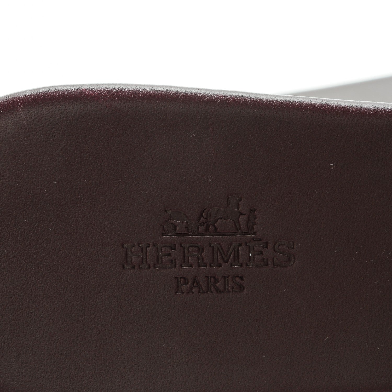 Hermes Calfskin Lisboa Sandals 38 Bordeaux 7 of 7