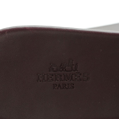 Hermes Calfskin Lisboa Sandals 38 Bordeaux 7 of 7