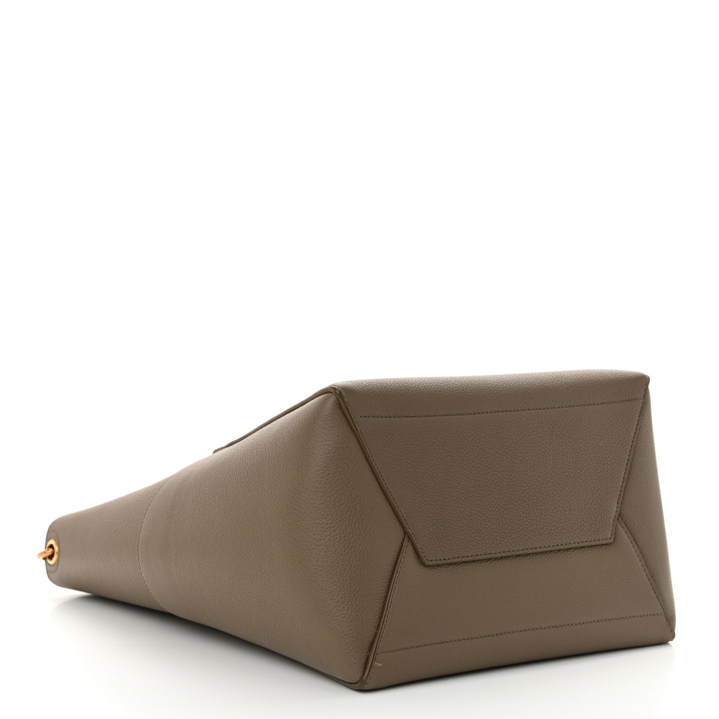 Soft Grained Calfskin Sangle Bucket Bag Taupe