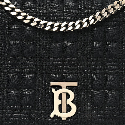 Burberry Grainy Calfskin Quilted Medium Lola Bag Black 7 of 16