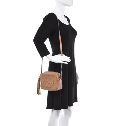 Gucci Pebbled Calfskin Small Soho Disco Bag Rose Beige 2 of 9