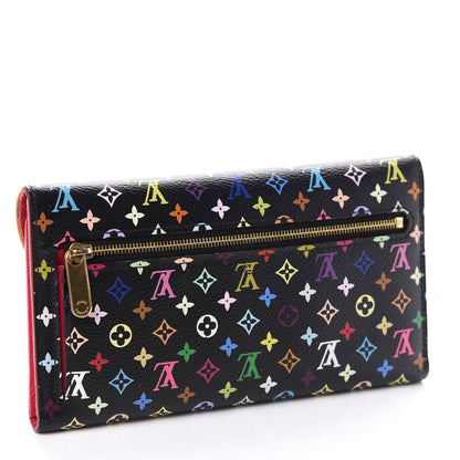 Louis Vuitton Monogram Multicolor Eugenie Wallet Black Grenade 3 of 11