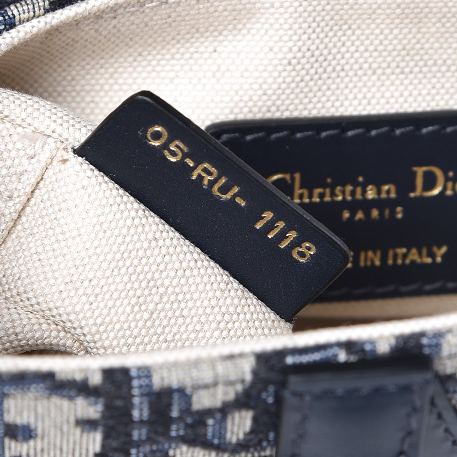 Christian Dior Oblique Mini Saddle Bag Blue 7 of 8