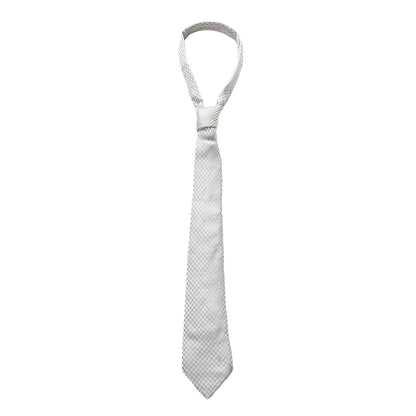 Louis Vuitton Silk Damier Classic Neck Tie Grey 1 of 5