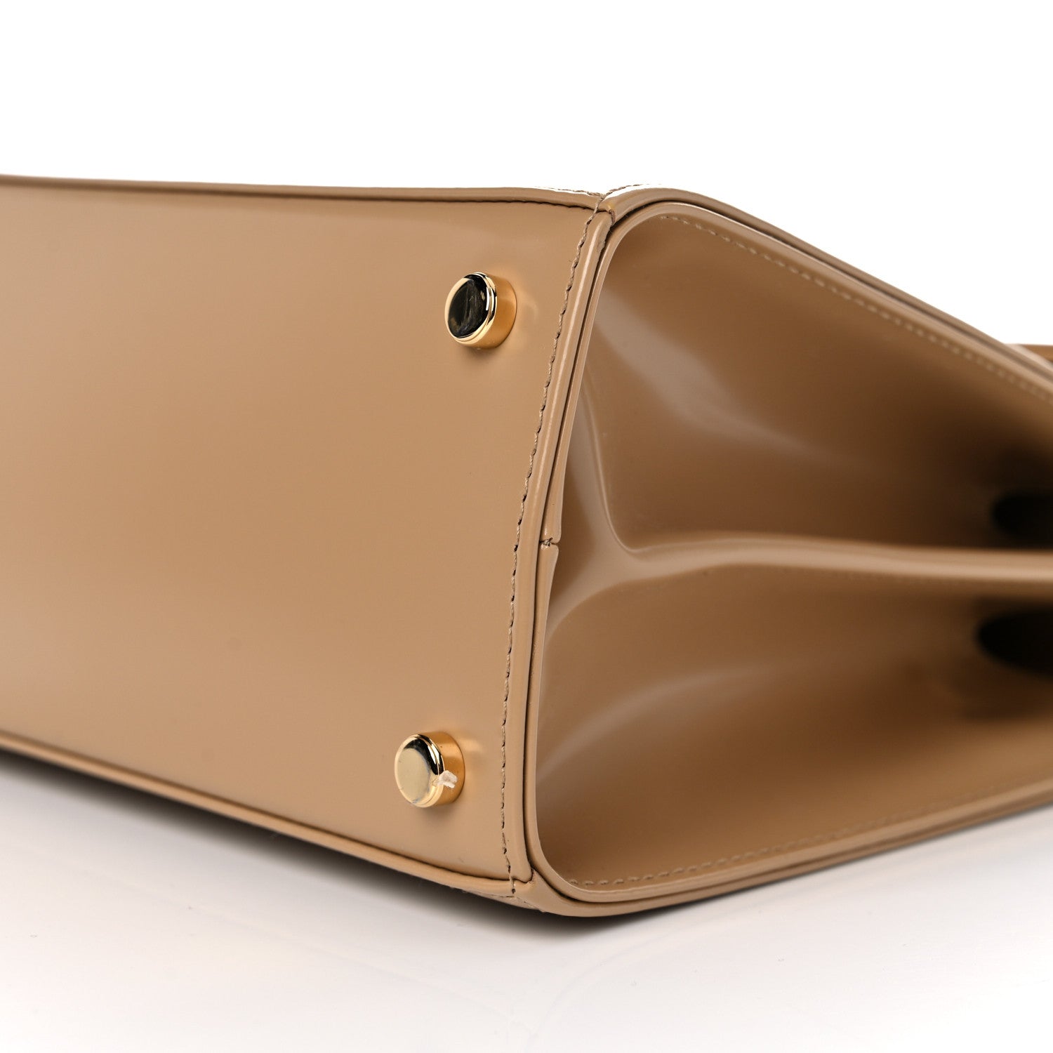 Salvatore Ferragamo Brushed Off Calfskin Iconic Top Handle Bag Camel 9 of 11