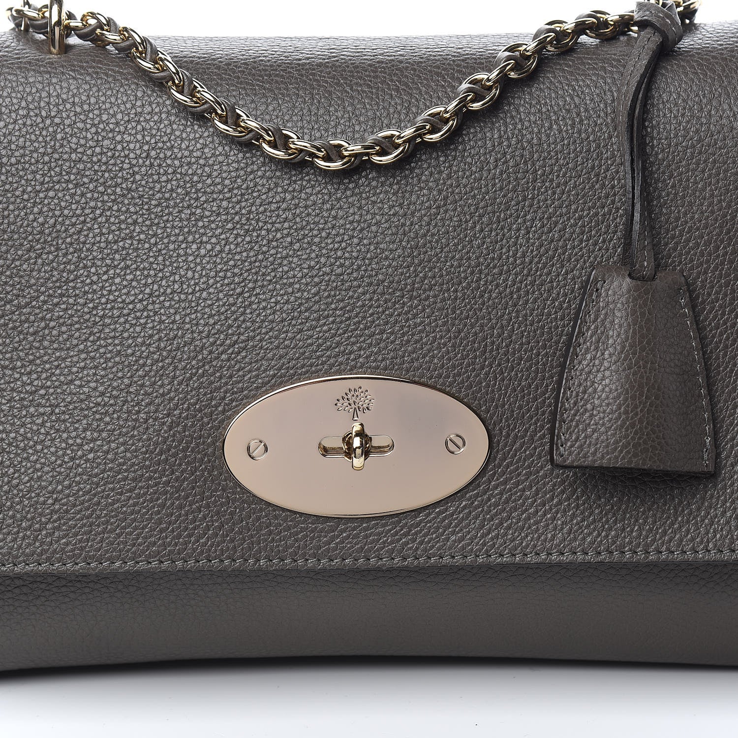 Mulberry Small Classic Grain Calfskin Medium Lily Flap Grey 8 of 11