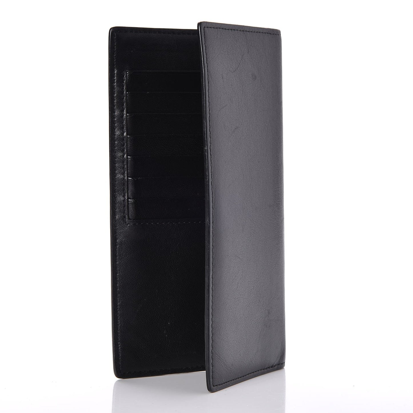 Smooth Calfskin Coat Wallet Black