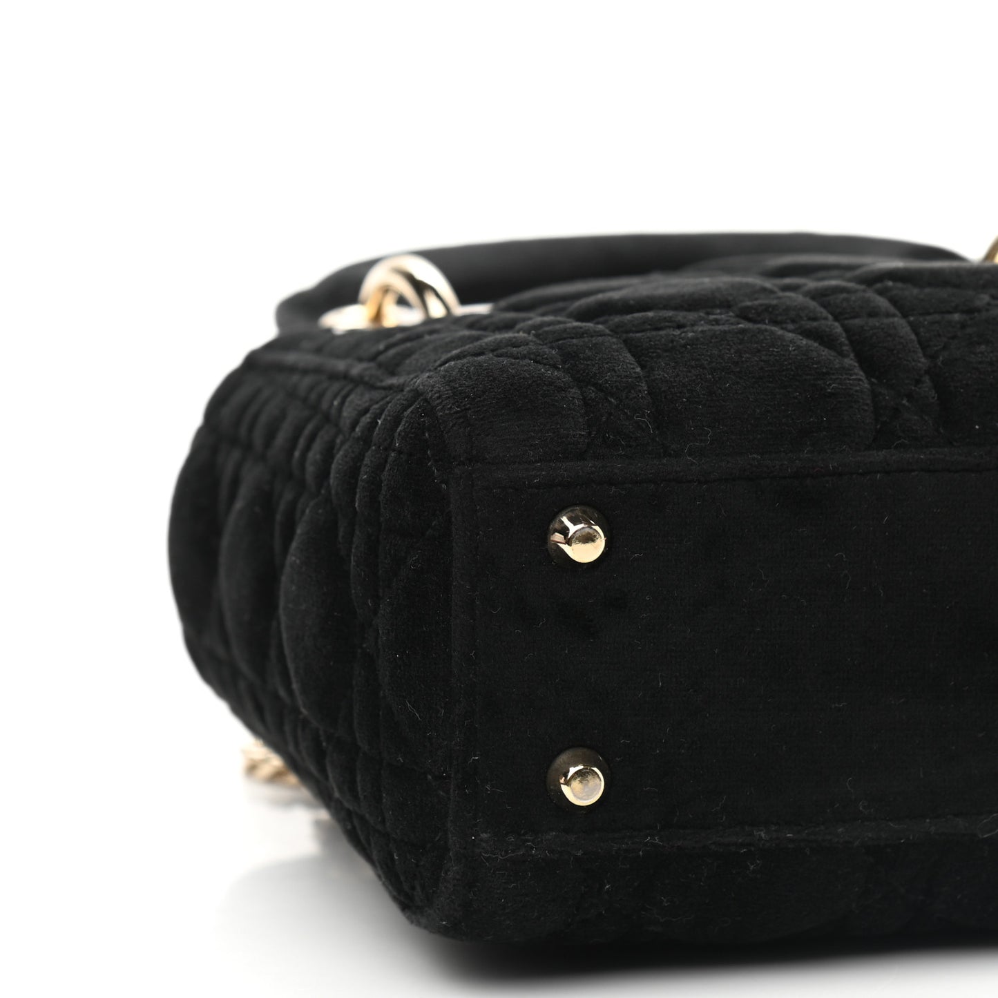 Velvet Mini Lady Dior Black