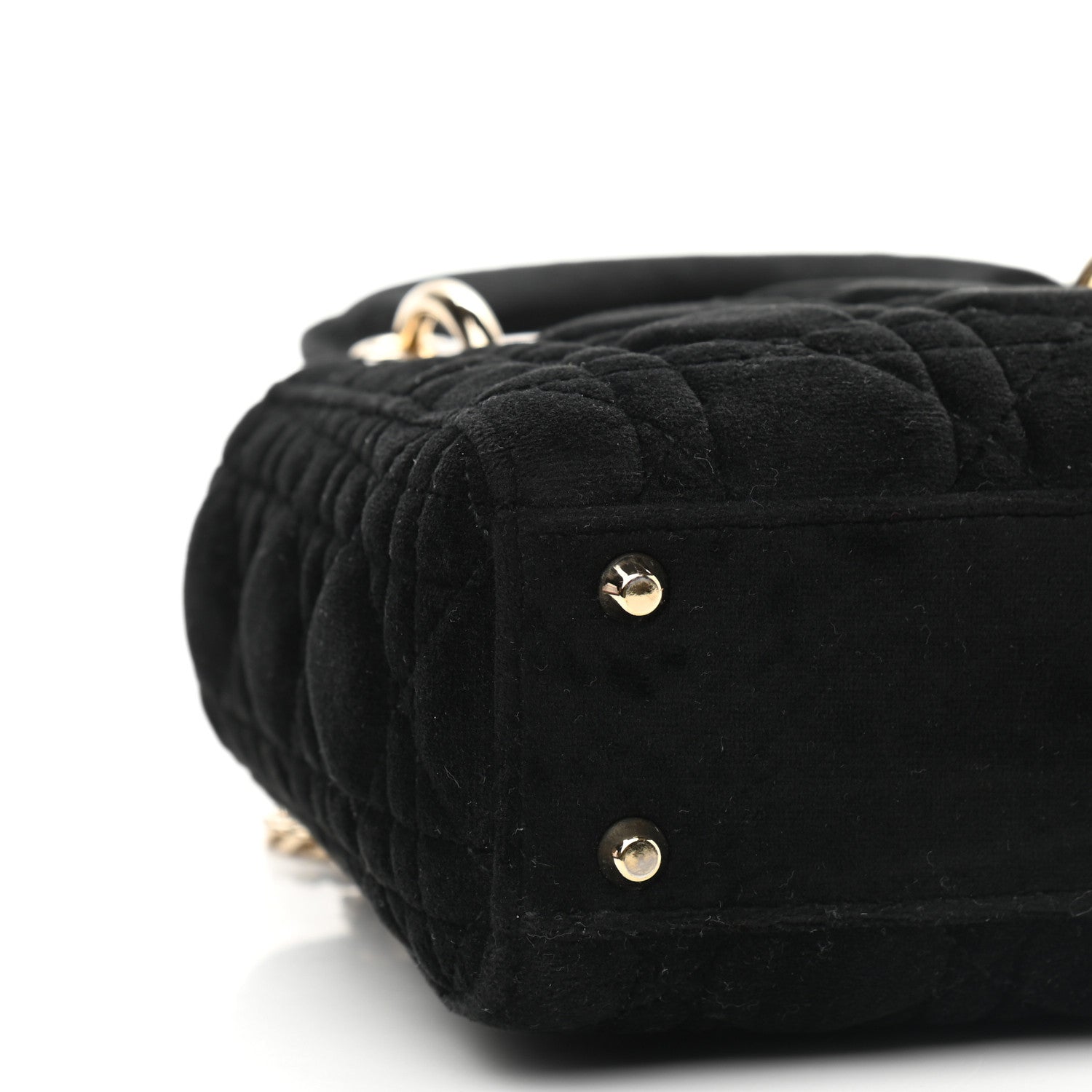 Christian Dior Velvet Mini Lady Dior Black 8 of 9