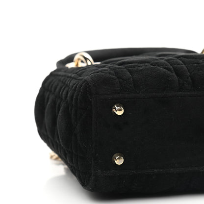 Christian Dior Velvet Mini Lady Dior Black 8 of 9