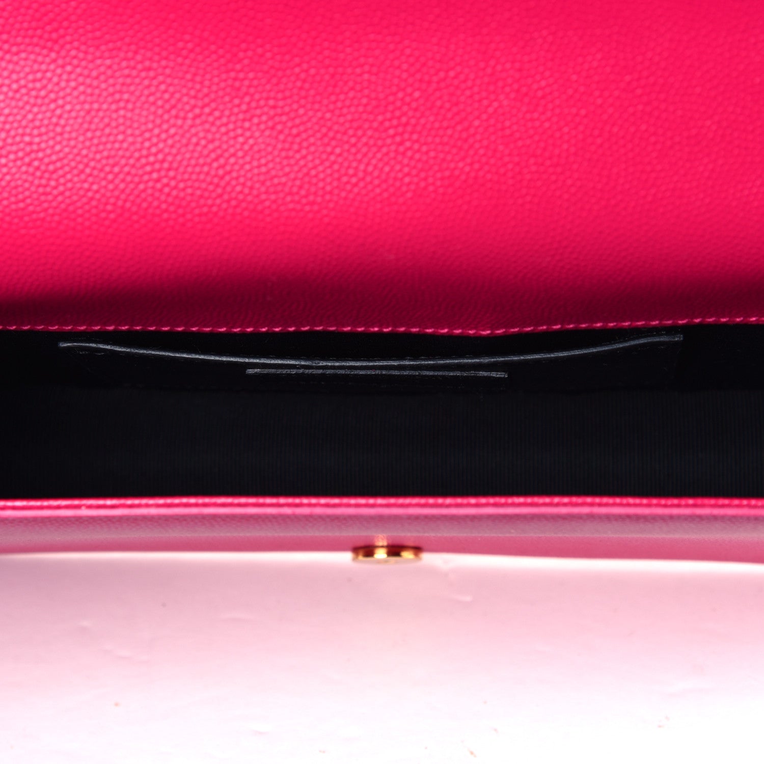 Saint Laurent Grain De Poudre Classic Monogram Kate Clutch Lipstick Fuchsia 4 of 7