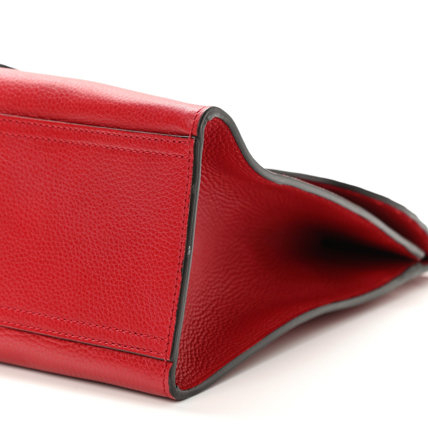 Calfskin Feline Medium GG Marmont Top Handle Bag Vulcanic Red