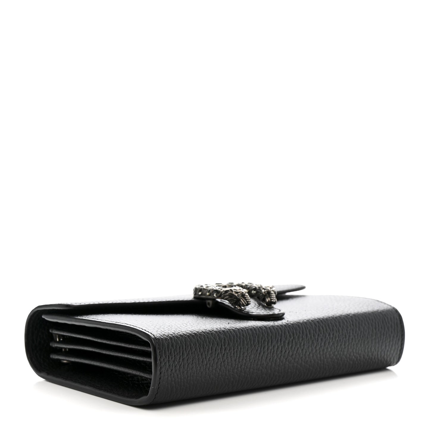 Calfskin Mini Dionysus Chain Wallet Black