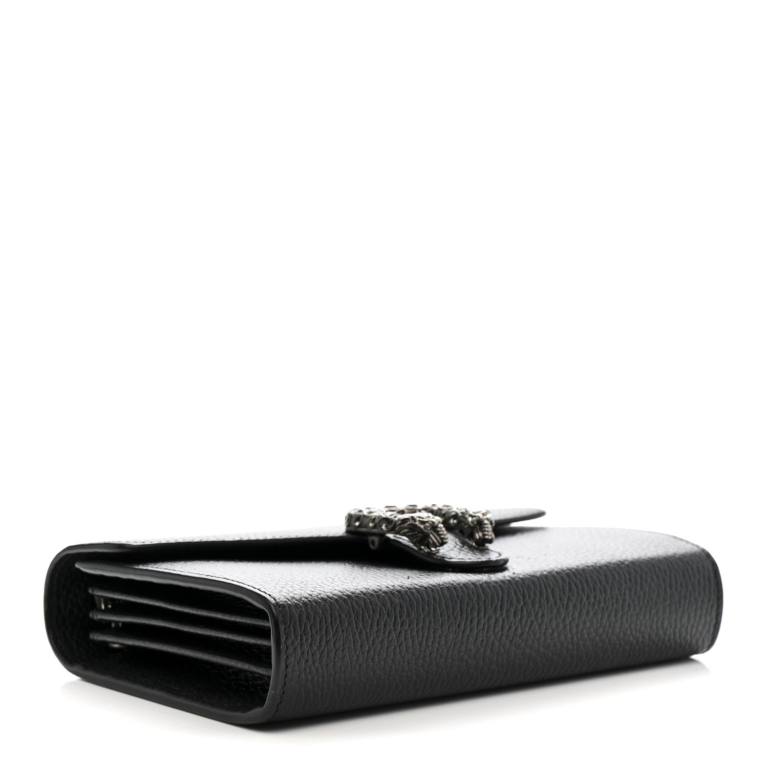 Gucci Calfskin Mini Dionysus Chain Wallet Black 4 of 13
