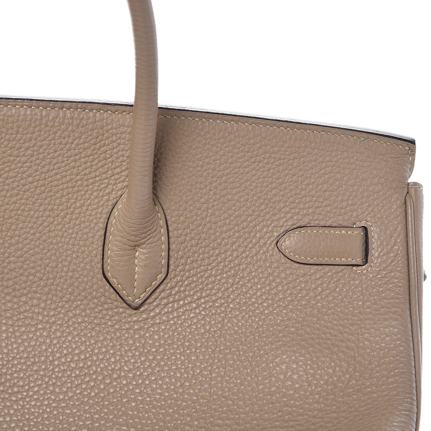 Taurillon Clemence Birkin 40 Gris Tourterelle