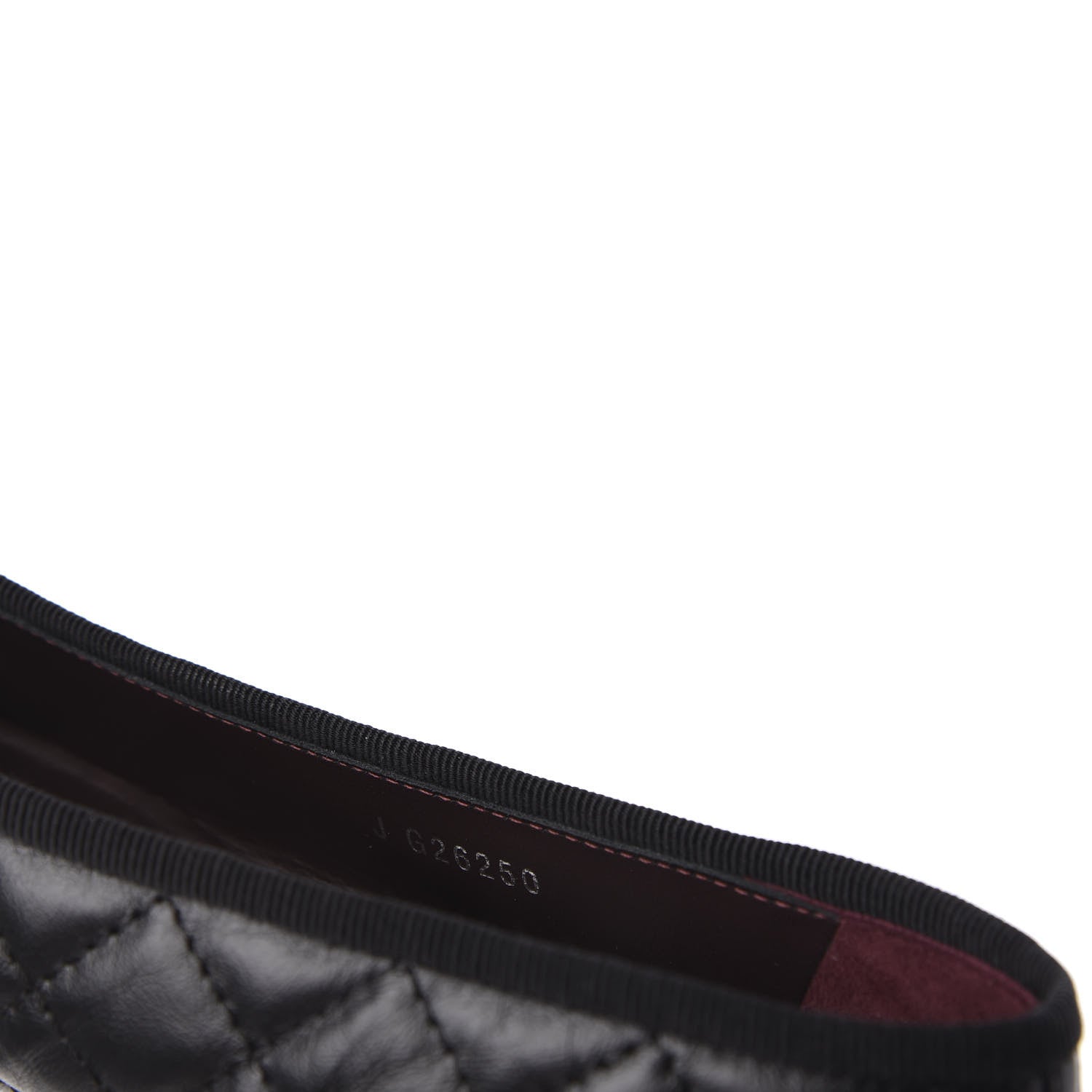 Chanel Aged Calfskin Quilted CC Cap Toe Ballerina Flats 40.5 Black 9 of 10