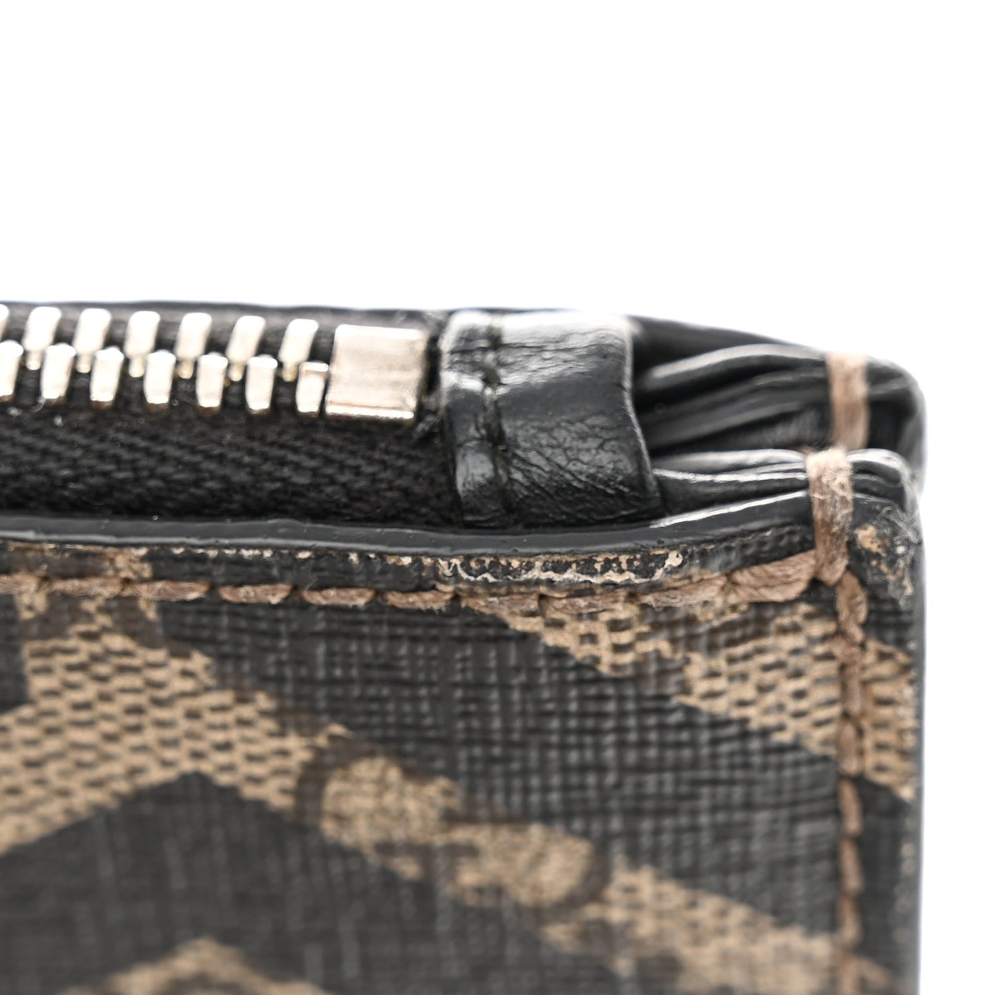 GG Supreme Monogram Caleido Web Messenger Beige Ebony