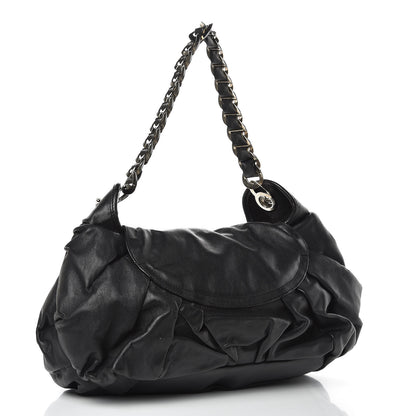 Christian Dior CHRISTIAN DIOR Lambskin Jazzclub Shoulder Bag Black 3 of 13