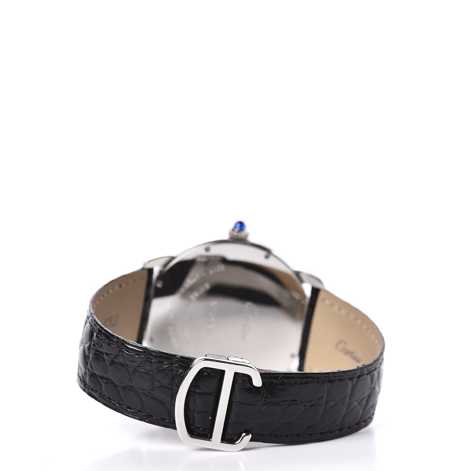 Cartier Stainless Steel Alligator 42mm Ronde Solo Automatic Watch 4 of 9