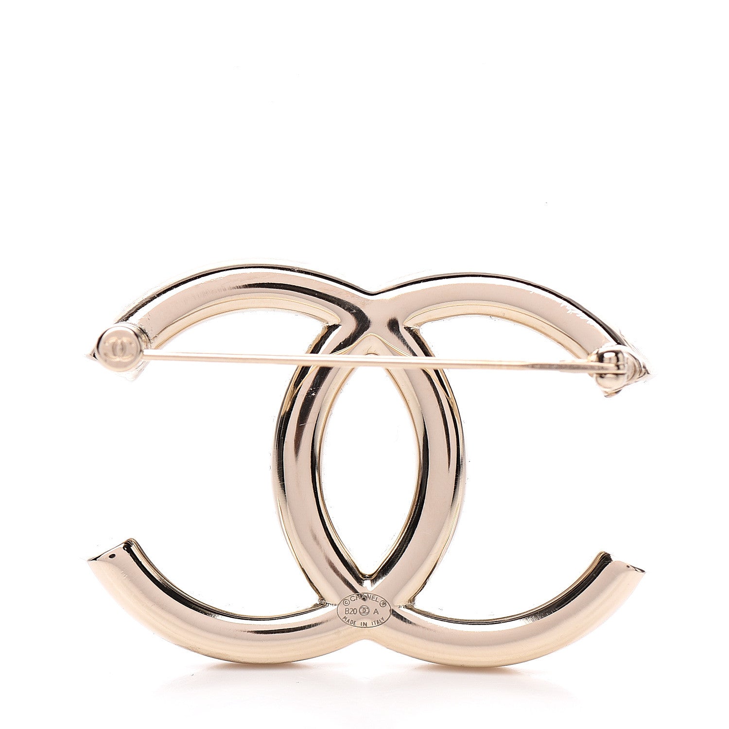 Chanel Baguette Crystal High Society CC Brooch Gold 2 of 5
