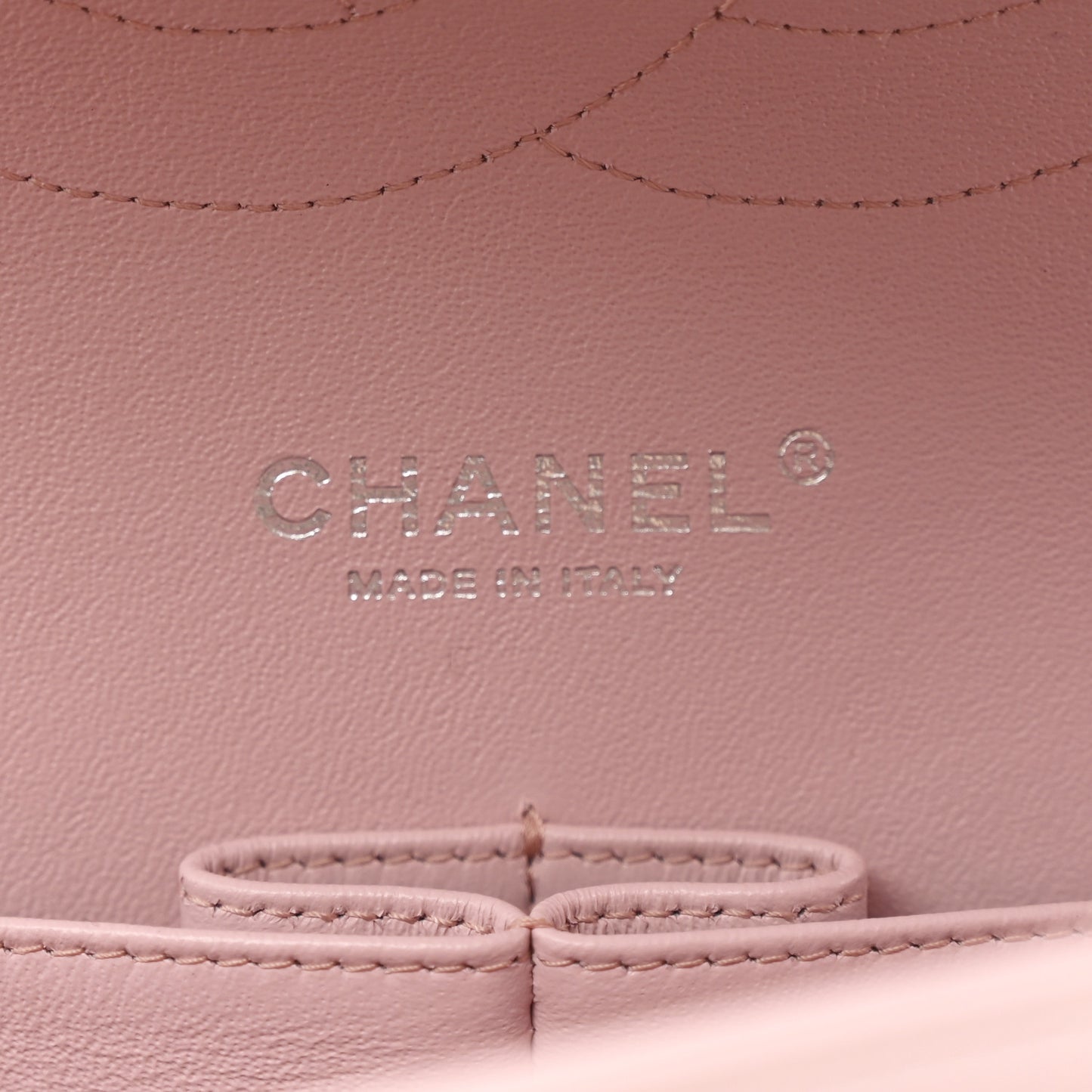 Lambskin Quilted Jumbo Double Flap Light Pink