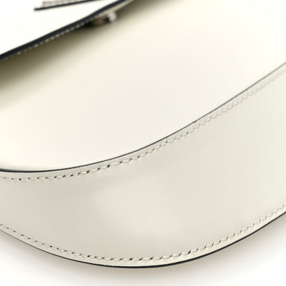 Prada Spazzolato Cleo Flap Shoulder Bag White 8 of 9