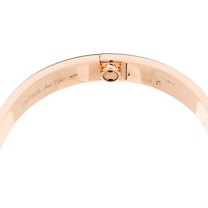 Cartier 18K Pink Gold Love Bracelet 16 7 of 9