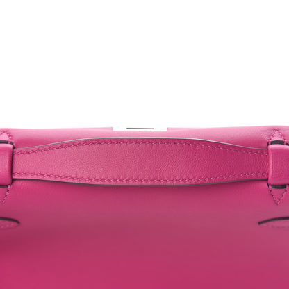 Hermes Swift Kelly Pochette Clutch Rose Pourpre 23 of 27