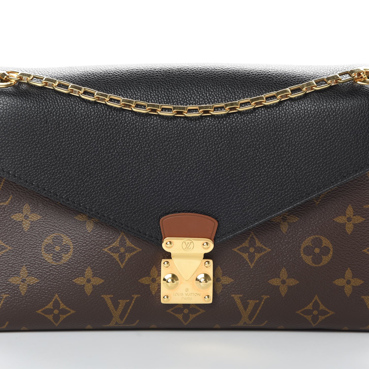 Louis Vuitton Monogram Pallas Chain Black 9 of 13