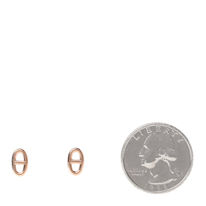 Hermes 18K Rose Gold TPM Farandole Stud Earrings 2 of 7