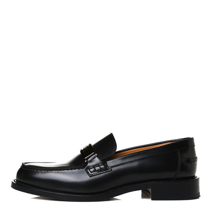 Christian Dior Brushed Calfskin Dior Code 15mm Loafers 39.5 Black 1 of 15